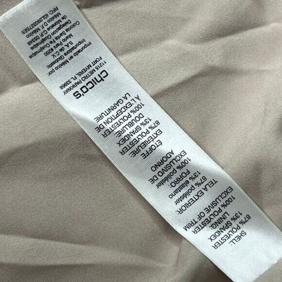 CHICO'S Faux Suede Animal Print‎ Blazer Jacket One Button Closure Size Medium - Picture 11 of 12